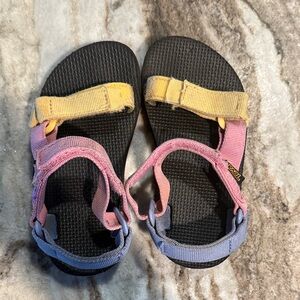 Teva Kids' Sandals with Pink, Yellow, and Blue Straps